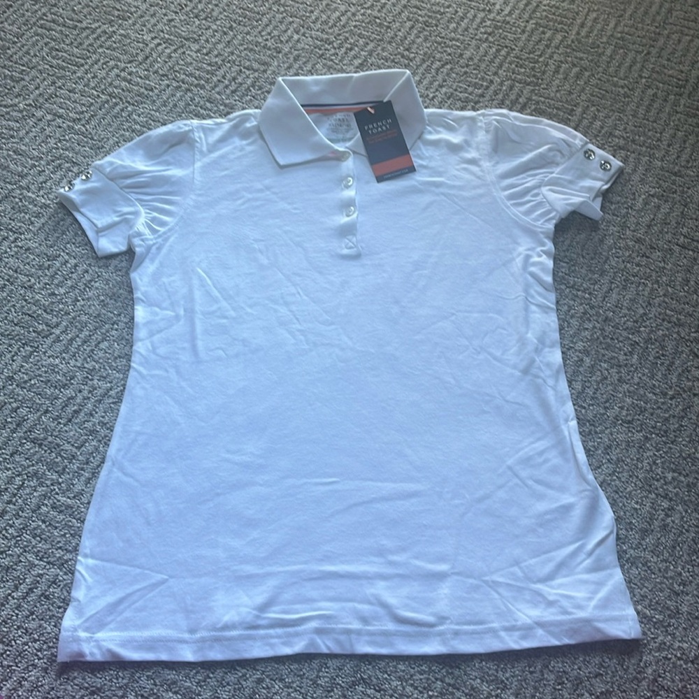 French Toast White Button Down Shirt